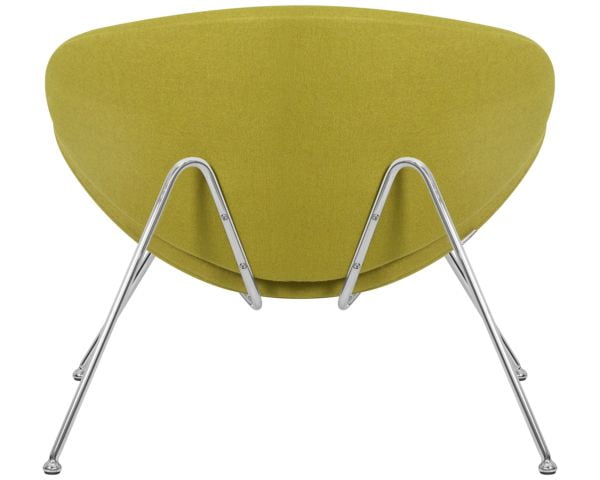 Кресло дизайнерское ДОБРИН ЕМИЛЙ (светло-зеленая ткань АФ3, хромированная сталь) 2 шт / DOBRIN EMILY AF3,_6