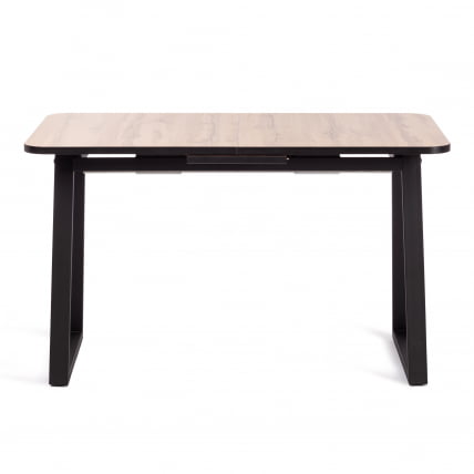 Стол МАЛТИДО ЛДСП/ХПЛ/металл, 130 х 75+30 х 75 см, Агат серый/черный / MALTIDO ЛДСП/HPL/металл,_2