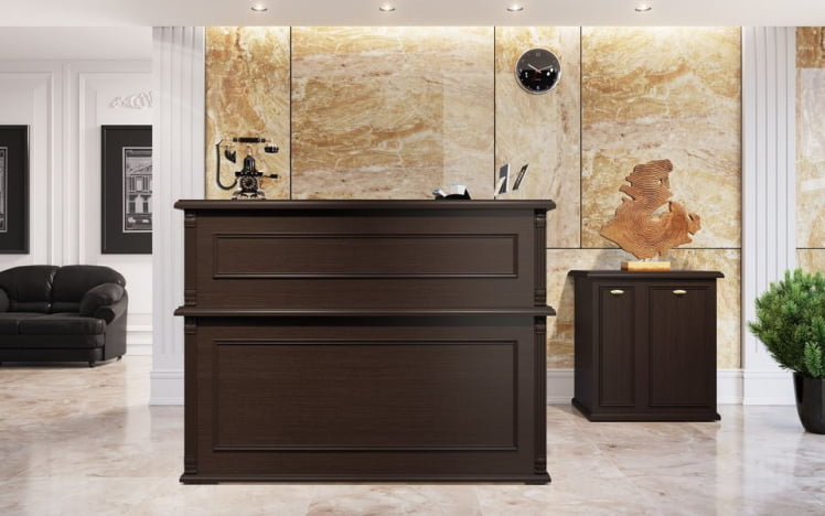 Стойка ресепшен РМС 160 Венге магия / RMS_3