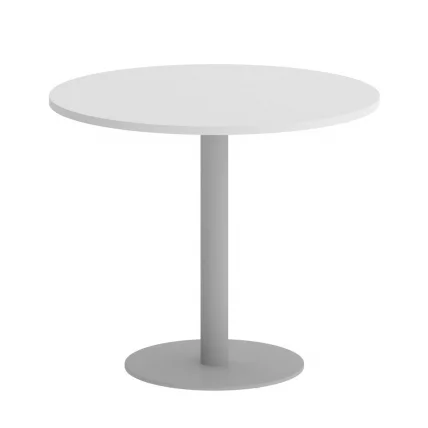 Стол журнальный круглый ХОМЕ ОФФИCЕ ВР.СП-5-90.1 Белый Бриллиант/Серый металл / HOME OFFICE VR.SP-5-90.1_0
