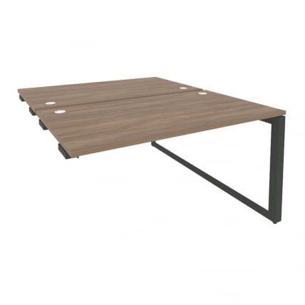 Стол-приставка двойной на О-образном м/к к опорым элем. ОНИКС О.МО-Д.СПР-3.8 Дуб Аризона/Антрацит / ONIX O.MO-D.SPR-3.8_0