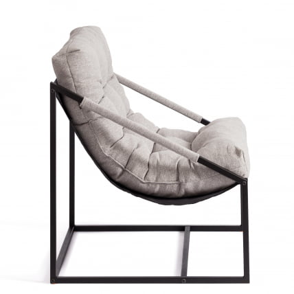 Кресло Чарли / Чарли без подлокотника рогожка, серо-бежевый, 3М 16/2, 70х70х84 см / Charli 3M_2