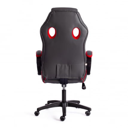 Кресло РАCЕР ГТ нев кож/зам/ткань, металлик/красный, 36/08 / RACER GT new_3