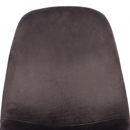 Стул БРЕЕЗЕ (мод. 4724) вельвет/металл, 44 х 53 х 87 см, Лигхт грей (светло-серый) ХЛР24 / черный / BREEZE (mod. Light grey HLR24_6