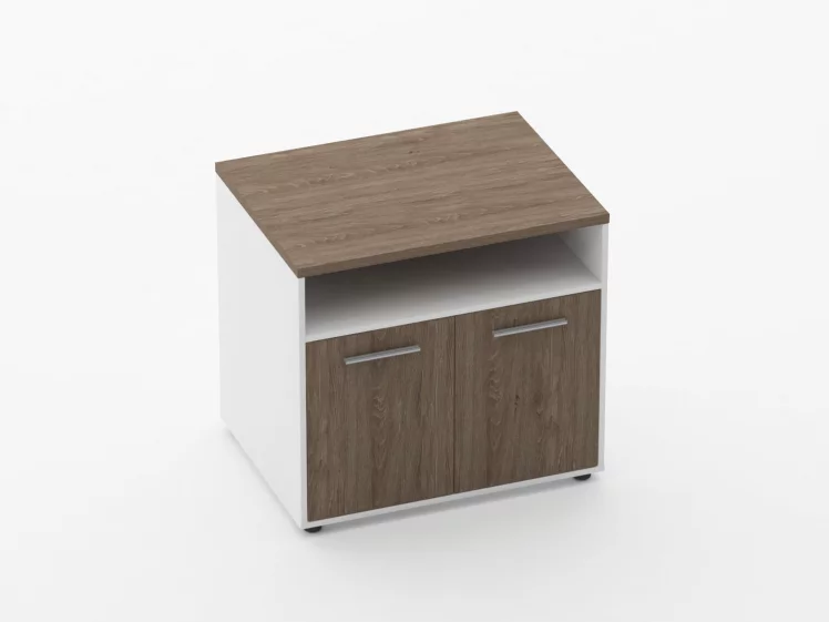 Тумба для оргтехники Дека 9.05.11 Дуб Верцаска/Белый / Deka_0