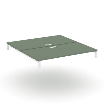 Двойной стол надставка на две опорные тумбы CОНCЕПТ CН.ДСН-007 Дуб Кобо Белый / CONCEPT CN.DSN-007_0