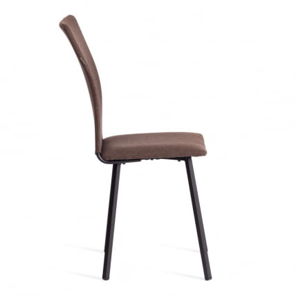 Стул обеденный Ла Роуссе ткань рогожка, 49х50х93, коричневый/черный, 3М7-147 / La Rousse_2