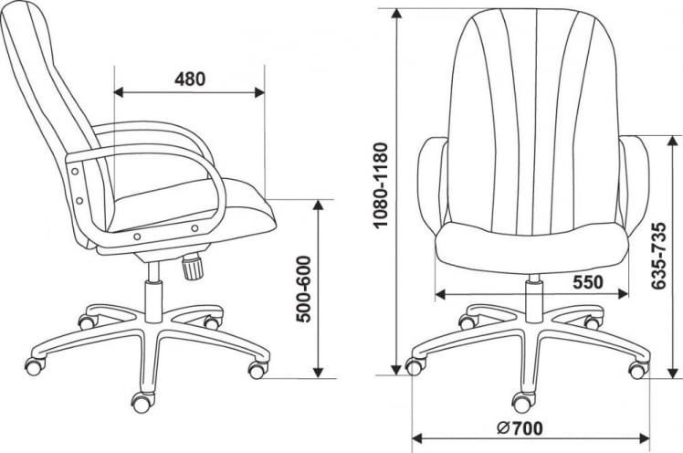 Кресло руководителя Бюрократ Т-898АКССН/3С11БЛ / T-898AXSN/3С11BL_4