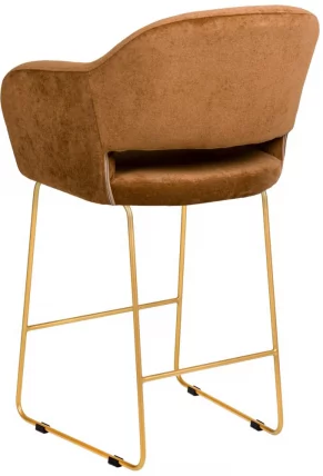 Стул барный Оскар (Б) Браун/ЛинкЗолот / Oscar_2