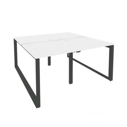 Рабочая станция на О-образном м/к ОНИКС О.МО-Д.РС-4.0.8 Белый Бриллиант/Антрацит / ONIX O.MO-D.RS-4.0.8_0