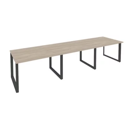 Стол переговорный (3 столешницы) ОНИКС О.МО-ПРГ-3.2 Дуб Аттик/Антрацит / ONIX O.MO-PRG-3.2_0