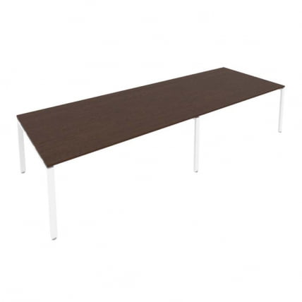 Переговорный стол (2 столешницы) Метал Сйстем Б.ПРГ-2.5 Венге/Белый / Metal System_0