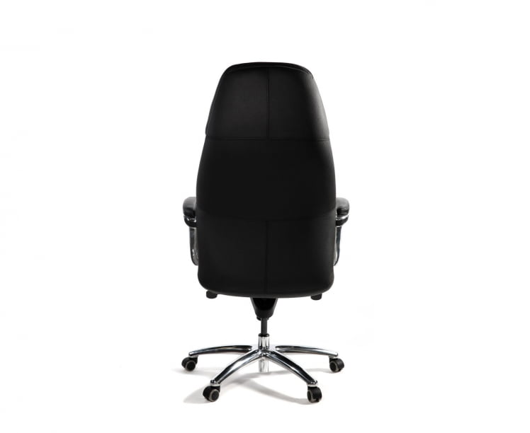 Кресло руководителя ПОРСCХЕ кожа Черный / PORSCHE_4