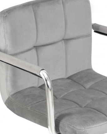 Офисное кресло для персонала ДОБРИН ТЕРРЙ Серый велюр МДЖ9-75 / DOBRIN TERRY MJ9-75_6
