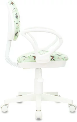 Кресло детское Бюрократ КД-3/ВХ/АРМ/ХОРСЕ-ГН / KD-3/WH/ARM/HORSE-GN_2