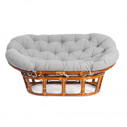 Диван МАМАСАН/МАМАСАН 23/02 В /с подушкой/ 169х102х80 см, Когнаc (коньяк), матрац 182х119 см, ткань серо-бежевая 3М 16/2 / MAMASAN/МАМАСАН W Cognac_2