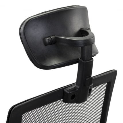 Кресло CРОМЕКС (КРОМЕКС) Дебут CХ-697 ХРОМ сетка/ткань ТВ черное / CROMEX Debut CH-697 TW_12