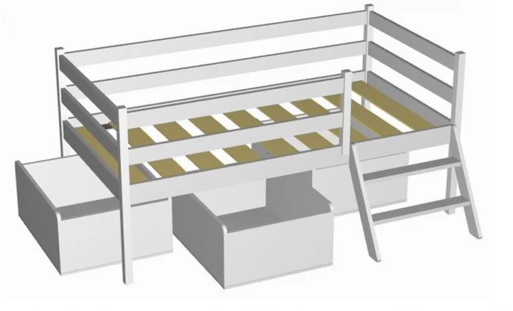 Ящики выкатные РооРоом ВК-11 Белые / RooRoom VK-11_1