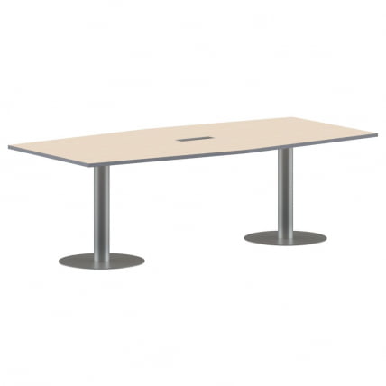 Конференц-стол на 6-8 человек ИМАГО ПРГ-4 Клен-алюминий / IMAGO_0