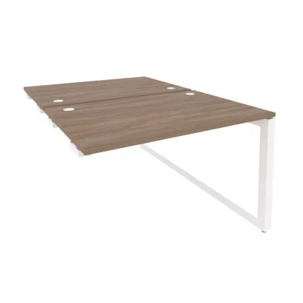 Стол-приставка двойной на О-образном м/к к опорым элем. ОНИКС О.МО-Д.СПР-2.8 Дуб Аризона/Белый / ONIX O.MO-D.SPR-2.8_0