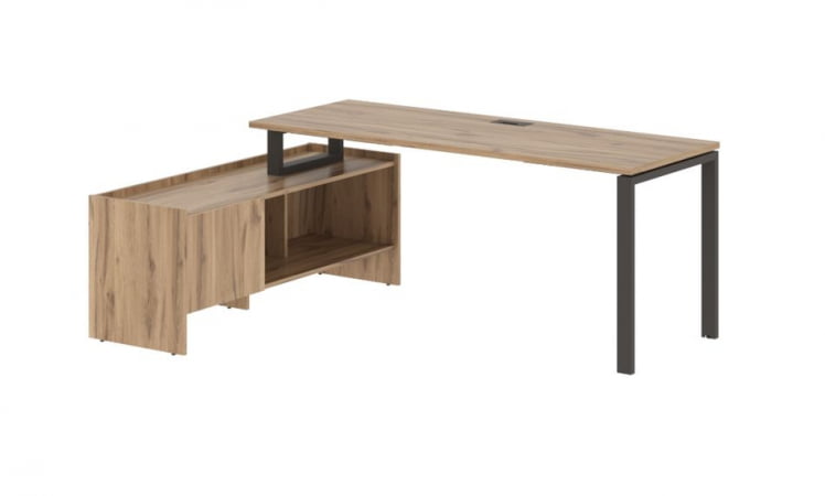 Стол с тумбой ЕДИС ЕУCТ 19614 Дуб Денвер светлый Мокко / EDIS EUCT_0