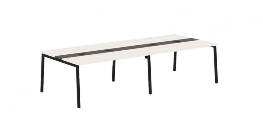 Переговорный стол ЕДИС ЕЛCТ 3114 Ясень Траун Мокко Черный / EDIS ELCT_0