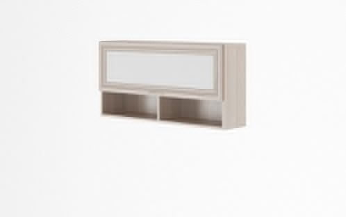 Полка навесная Модуль №17 Ясень шимо светлый/белый_0