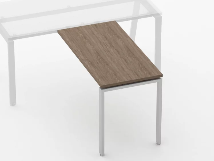 Брифинг-приставка для стола на Л-обр.опорах Дека 73.10.12 Дуб Верцаска / Deka_1