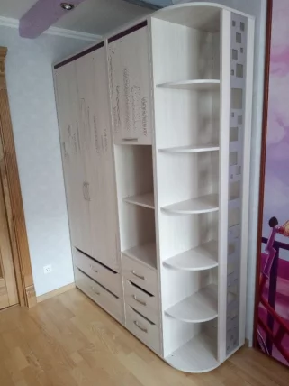 Стеллаж угловой (левый/правый) Мегаполис 55.05 Сосна Астрид_3