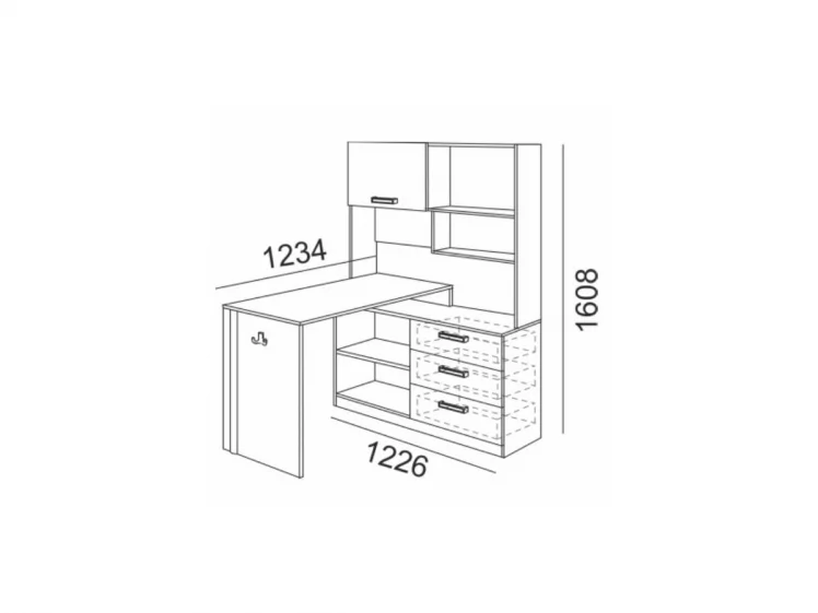 Стол компьютерный Валкер модуль №7 / Walker_1