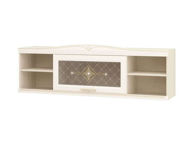 Полка навесная Венеция 32.27 Сосна Астрид Ваниль_0