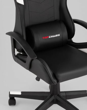 Кресло спортивное ТопЧаирс Варден черно-белый / TopChairs Warden_8