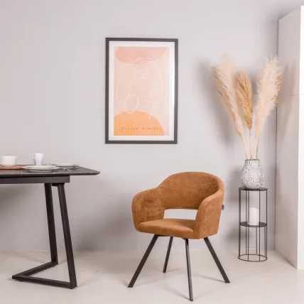 Кресло Оскар Арки микровелюр Коричневый / Oscar Arki_8