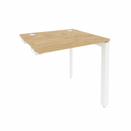 Стол-приставка на П-образном м/к к опорным элементам ОНИКС О.МП-СПР-0.7 Тиквуд Светлый/Белый / ONIX O.MP-SPR-0.7_0