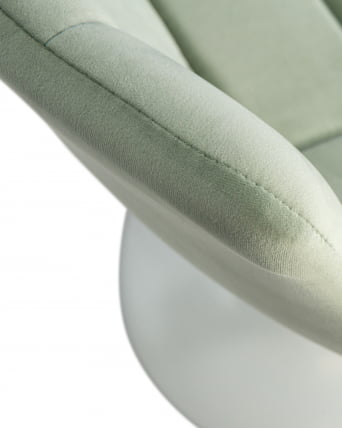 Стул барный ДОБРИН ТАИЛОР ВХИТЕ Пудрово-мятный велюр МДЖ9-87 / DOBRIN TAILOR WHITE MJ9-87_8