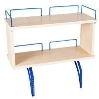 Полка задняя двухъярусная Полка_зз 1/600 (Полка_зз 7/600) Яблоня Синий / Polka_zz (Polka_zz_0