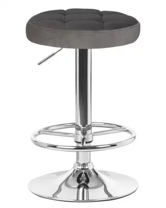 Табурет барный ДОБРИН БРУНО Серый велюр МДЖ9-75 / DOBRIN BRUNO MJ9-75_0