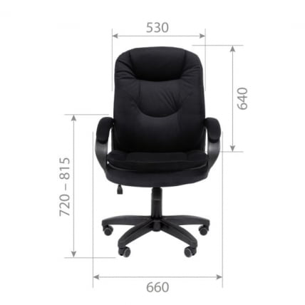 Кресло руководителя CХАИРМАН ДОМ (Хоме) 668 ЛТ (ЛТ) Черный / CHAIRMAN (Home) (LT)_5