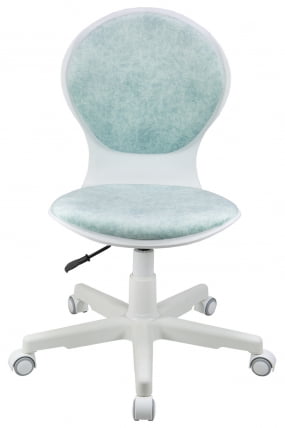 Кресло 1139 ФВ ПЛ Вхите велюр Блисс 10 голубой / FW PL White Bliss_1