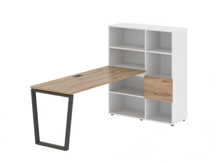 Рабочая станция ЕДИС ЕВРСТ 1117 Дуб Денвер светлый Мокко Белый / EDIS EVRST_0