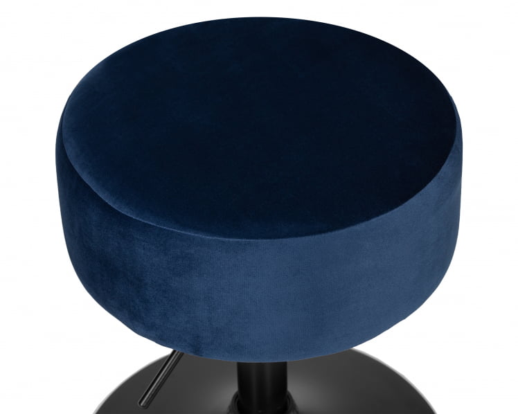 Пуф ДОБРИН ДЭННИ БЛАCК (синий велюр (МДЖ9-117)) / DOBRIN DANNY BLACK (MJ9-117))_1