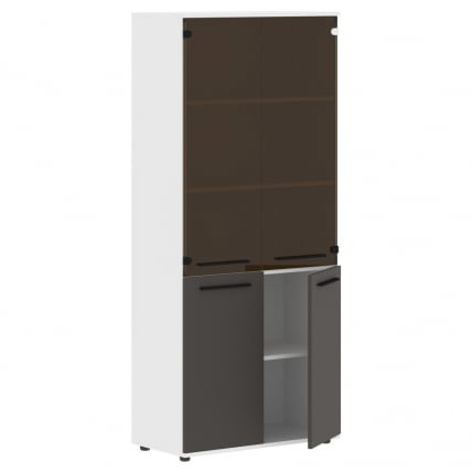 Шкаф комбинированный ЕДИС ЕХCС 85.2 Мокко Черный Белый / EDIS EHCS_1