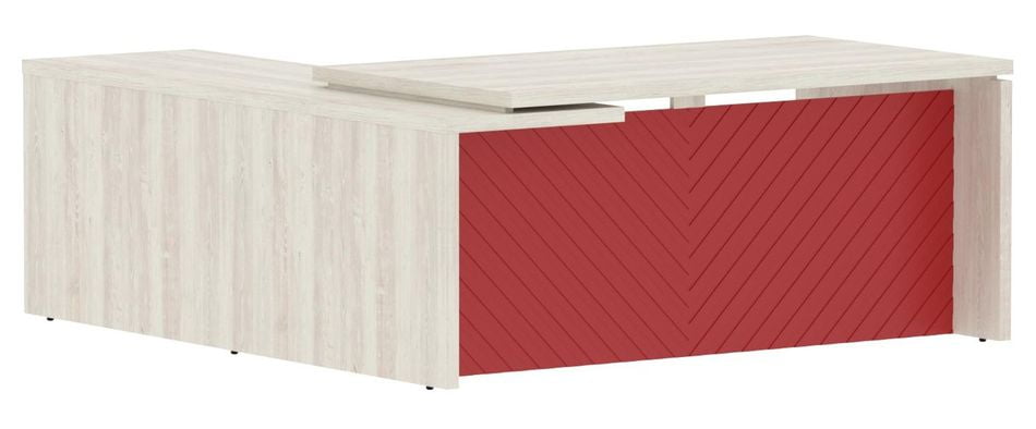 Стол руководителя правый Торр ЛУКС ТЛCТ 1820 Р Сосна Эдмонд Красный / Torr LUX TLCT R_0