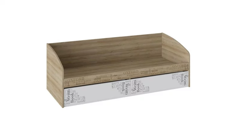 Кровать с 2 ящиками Оксфорд ТД-139.12.01 Ривьера Белый с рисунком_0