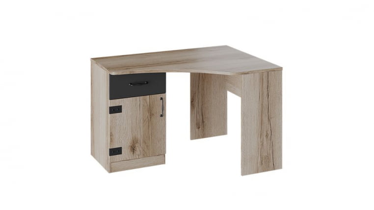 Стол письменный угловой Окланд ТД-324.15.03 Фон Черный/Дуб Делано_0