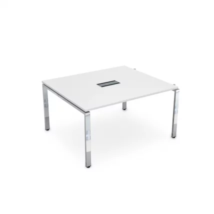Стол системы БЭНЧ, переговорный, начальный ГЛОСС ЛИНЕ НСПН-П.927 Белый Премиум / GLOSS LINE_0