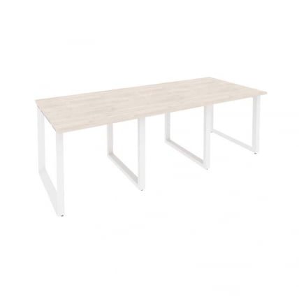 Стол переговорный (3 столешницы) ОНИКС О.МО-ПРГ-3.0 Денвер Светлый/Белый / ONIX O.MO-PRG-3.0_0
