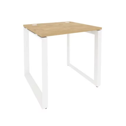 Стол рабочий на О-образном м/к ОНИКС О.МО-СП-0.7 Тиквуд Светлый/Белый / ONIX O.MO-SP-0.7_0