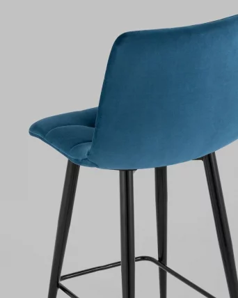Стул полубарный Джанго велюр Синий_5