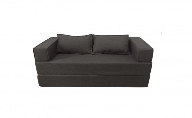 Диван прямой бескаркасный Хит (Берхоусе) Цвет фасада: Грей; Тип: Прямой; Материал фасада: Рогожка / (Berhouse)_0